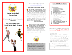 Metro Basketball Association Michigan`s Premier Youth Basketball