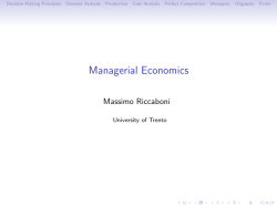 Managerial Economics