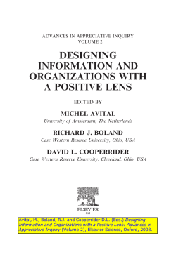 Designing Information and Organizations with a