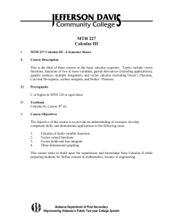 Calculus III