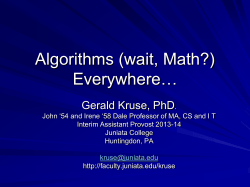 2014 PACS Algorithms Slides