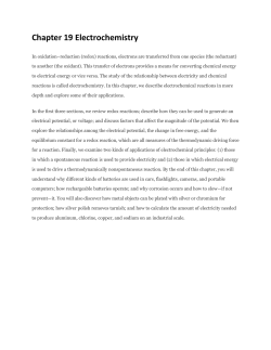 The Relationship between Cell Potential and Free Energy