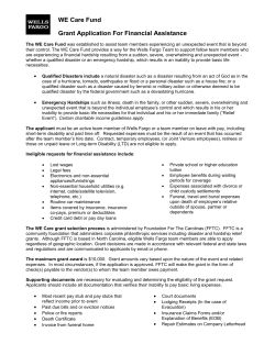 The WE Care Fund provides a way for Wells Fargo to support team