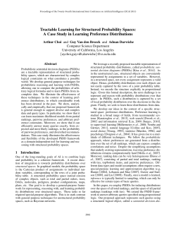 Tractable Learning for Structured Probability Spaces: A Case