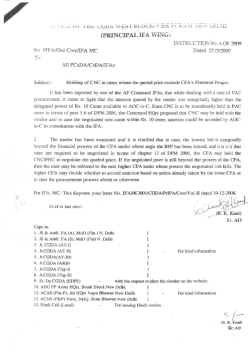Holding of CNC in cases where the quoted price exceeds
