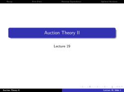 Auction Theory II