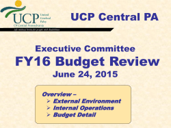 Slide 1 - UCP Central PA Education and Training