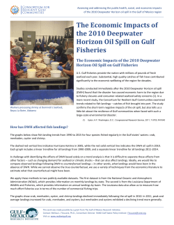 The Economic Impacts of the 2010 Deepwater Horizon Oil Spill on