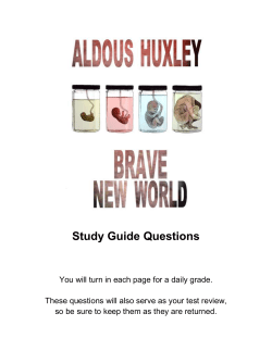 Study Guide Questions