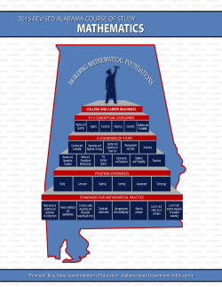 2015 Revised Alabama Mathematics Course of Study