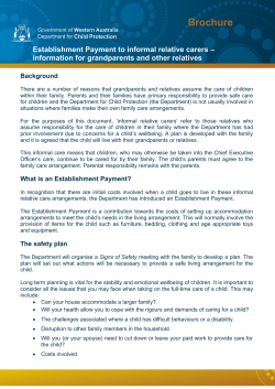 There are a number of reasons that grandparents and other relatives