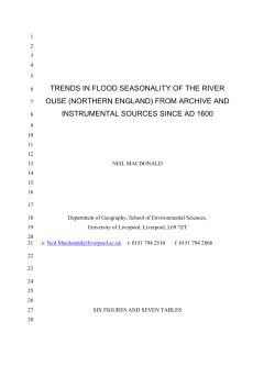 The seasonality provides he basis for the assessment of the