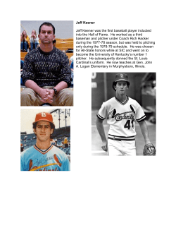 Jeff Keener Jeff Keener was the first baseball player inducted into