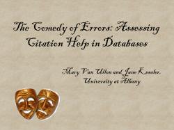 The Comedy of Errors: Assessing Citation Help in