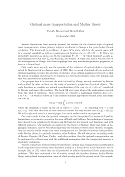 Optimal mass transportation and Mather theory