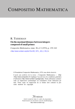 On the maximal distance between integers composed of