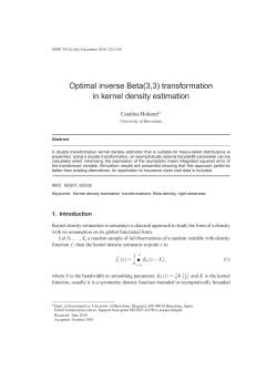 Catalina Bolanc&eacute;: "Optimal inverse beta (3,3