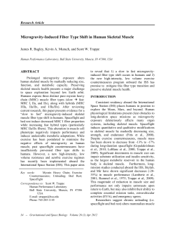 Microgravity-Induced Fiber Type Shift in Human Skeletal Muscle