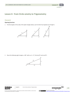 Algebra II Module 2, Topic A, Lesson 4: Student Version