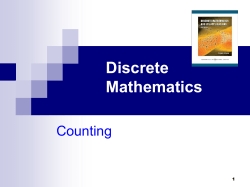 Discrete Mathematics Chapter 5 Counting