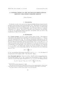 A UNIFORM PROOF OF THE MACDONALD-MEHTA