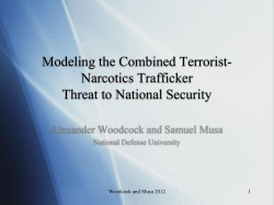 Modeling the Combined Terrorist-Narcotics Trafficker