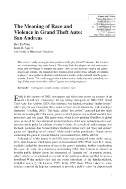 The Meaning of Race and Violence in Grand Theft Auto