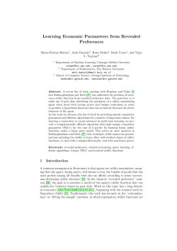 Learning Economic Parameters from Revealed Preferences