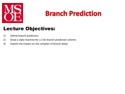 Branch Prediction