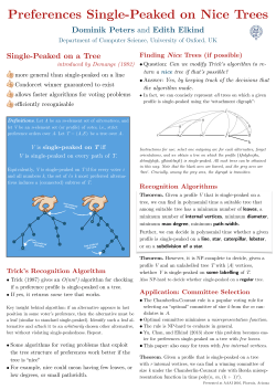 Preferences Single-Peaked on Nice Trees