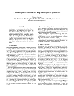 Combining tactical search and deep learning in the game of Go