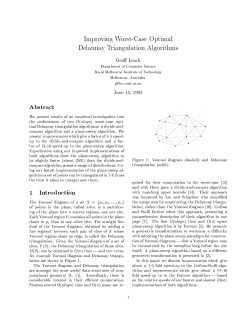 Improving Worst-Case Optimal Delaunay