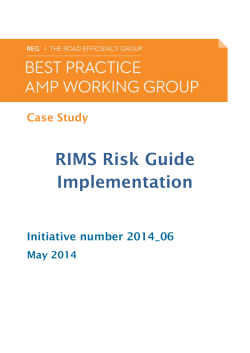rims-case-study - NZ Transport Agency
