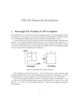 CSE 5311 Homework %3 Solutions 1 Rectangle