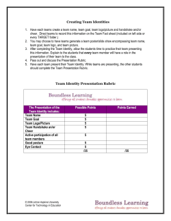 Creating Team Identities - Johns Hopkins University