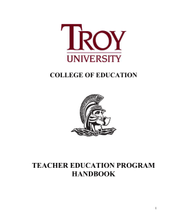 TEP Field Experience Handbook