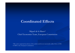 Coordinated Effects - European Commission