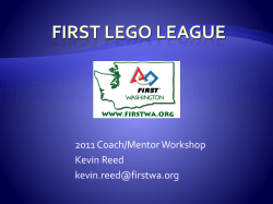 first lego league