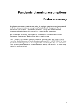 Assumption 3: Modes of transmission