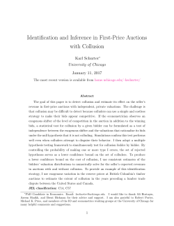 Identification and Inference in First