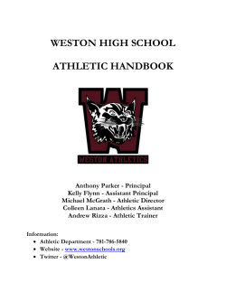 Athletics - Weston Public Schools