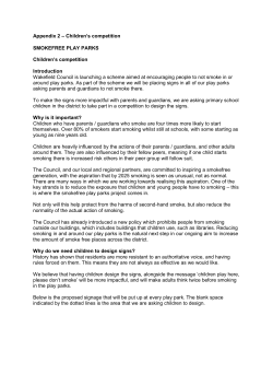 Smoke free play parks