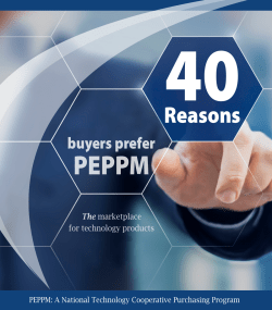 40 Reasons Why Buyers Prefer PEPPM