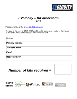 Kit order form
