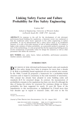 Linking Safety Factor and Failure Probability for Fire Safety