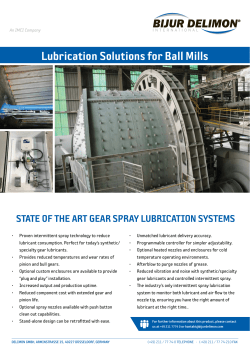 Lubrication Solutions for Ball Mills