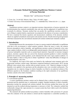 A Dynamic Method Determining Equilibrium Moisture Content of
