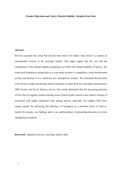 A Model for the Interplay Between Marriage Market and Migration