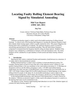 MidYear Progress Report - UMD MATH