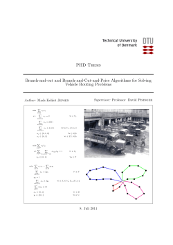 PHD Thesis Branch-and-cut and Branch-and-Cut-and